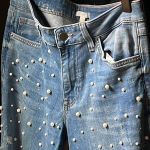Pearl Beaded Jeans